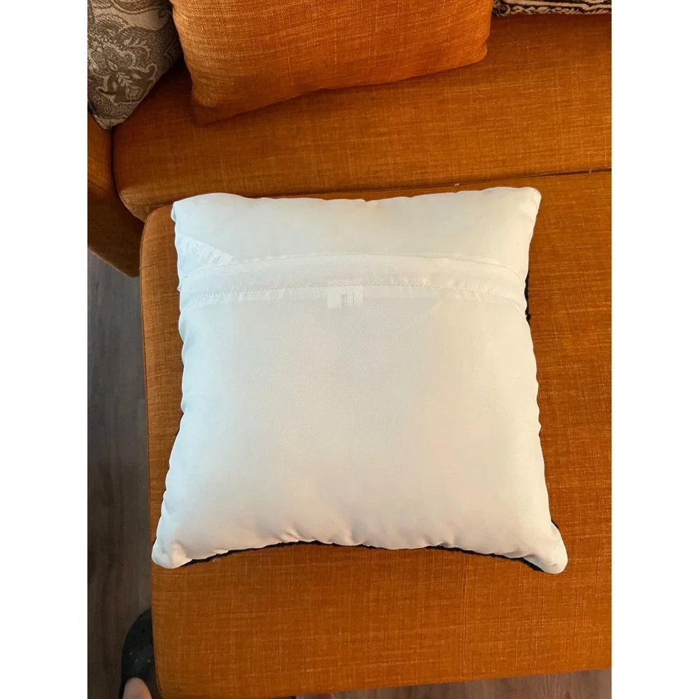Peking Handicraft Magnolia Hooked Wool Throw Pillow 18x18 Decor